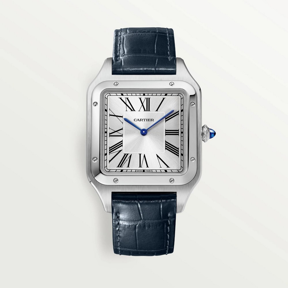 Đồng Hồ Cartier Santos-Dumont Large Watch Nam Xám Xanh